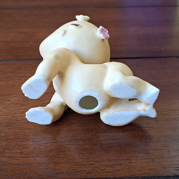 Vintage Nippon Japan Porcelain Kewpie Doll Blue Eyed Crawling Piano Baby Kitsch - Picture 8 of 8